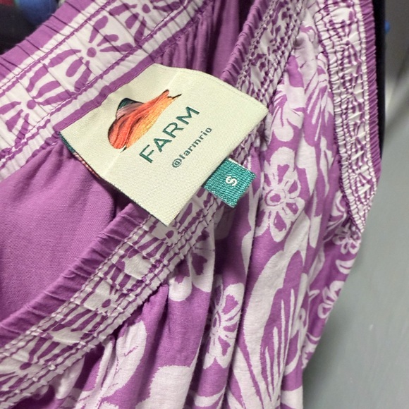 FARM Rio Purple Dress with White Floral Pattern - Picture 8 of 9